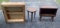 (2) End Tables and Hand Made Shelf