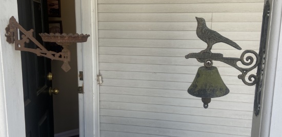 Iron Bell & Birdfeeder