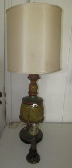 (2) Table Lamps:  40" to top of shade & 6"