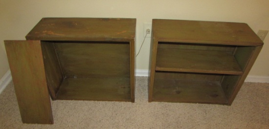 (2) Bookshelves--24 1/2" x 10", 22" High