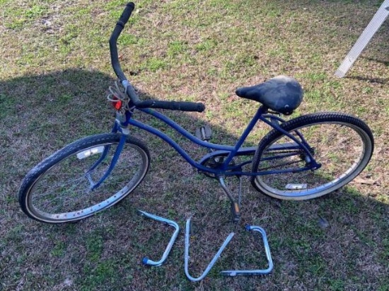 Huffy  Bicycle and Hanging Rack
