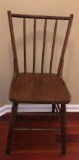 Antique Spindle Back Wooden Chair