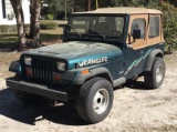 1995 Jeep Wrangler 2-Door Vin# 1J4FY19P3SP217460 - with 110,523 Miles -