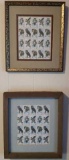 (2) Framed Stamp Sheets
