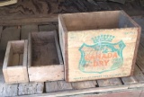 Canada Dry Wood Crate and (2) Handmade Wood Boxes