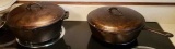 (2) Cast Iron Pots: Dutch Oven w/Lid No 8;