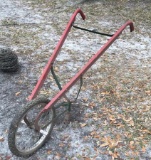 Garden push plow