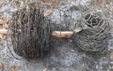 2 rolls barb wire fence