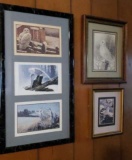 (3) Framed & Matted Pictures