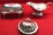 (3) Silverplate Items: F. B. Rogers Footed