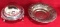 (2) Silver Plate Items:  Footed Round Dome Top &