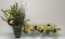 (4) Artificial Flower Arrangements