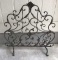 Metal Single Panel Fireplace Screen