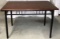 Metal and Wood Rectangular Dining Table—46” x 32”