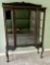 Antique Glass Front China Cabinet with Cabriole