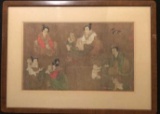 Framed and Matted Chinese Print