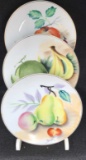 (3) Hand Painted and Signed Decorative Plates