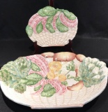 (2) Ceramic Serving Dishes - Made in Italy - 17