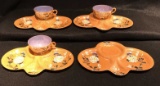 (3) Vintage Hand-Painted Japanese Luster Ware