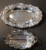 (2) Silverplate Serving Pieces