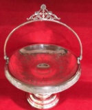 Victorian Silver Plate Bride's Basket