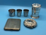 Silver Items: Compact with Mirror, Sterling