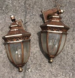 (2) Outside Electric Light Sconces 12