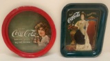 (2) Coca-Cola Trays