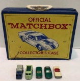 Vintage Matchbox Collector Case with (5)