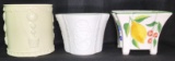 (3) Ceramic Planters including (2) Charles Sadek