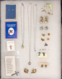 Assorted Costume and Sterling Silver Jewelry