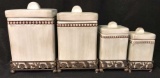 (4) Piece Cannister Set--Godinger & Co.