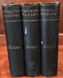 (3) Antique Books by Charles Dickens: