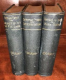 (3) Antique Books by Charles Dickens: