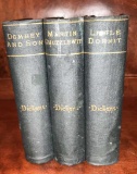 (3) Antique Books by Charles Dickens: