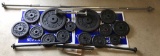 Bar Bell Set/Weights:  (2) 25 Pound,