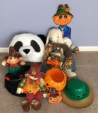 Assorted Seasonal Decorations: Fall, Halloween,