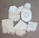 Assorted Crocheted Doilies, Collars, etc.