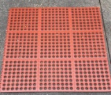 Red Rubber H/D Fatigue Floor Mat