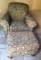 Upholstered Chair & Matching Ottoman--