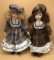 (2) 16” Tall Dolls. Brown hair girl with
