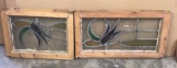 (2) Framed Stained Glass Pieces -