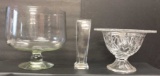 (3) Pieces of Crystal Glassware:  Triffle Bowl--