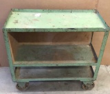 Heavy Duty Iron Rolling 3-Shelf Cart with Iron