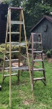 (2) Aluminum Ladders 8 Ft. & 6 Ft