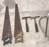 (2) Hand Saws, Pruning Saw and (2)