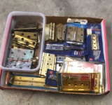 Box of Assorted Old and New Door Hinges