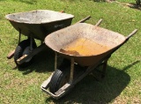 (2) Wheel Barrows with Rubber Tires