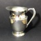 Footed Silver Plate Pitcher--8 1/8