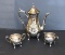 Towle Silver Plate Coffee Pot, Creamer & Open